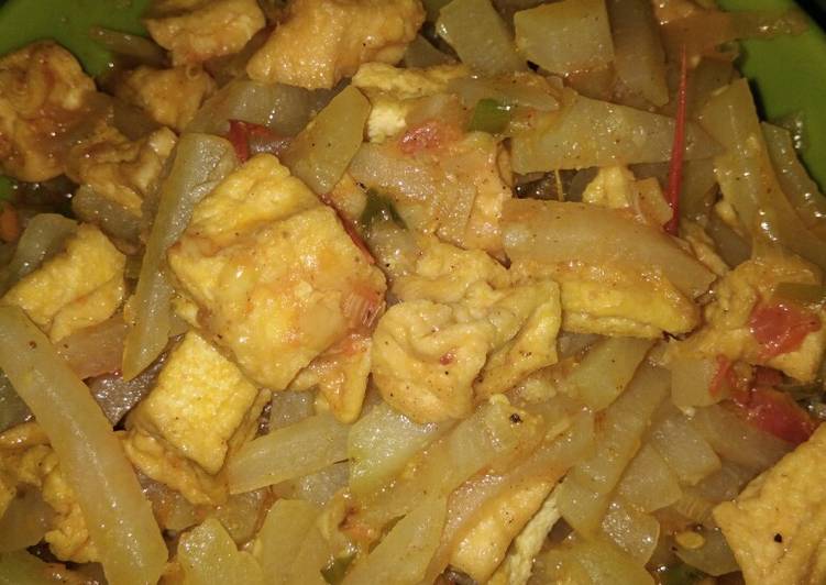 Sayur Labu Siam Tahu Tumis