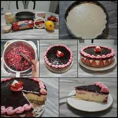 A picture of No-Bake Strawberry Cheesecake.