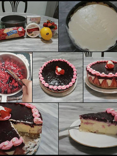 Foto resep No-Bake Strawberry Cheesecake
