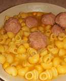 Sopa de lumaconi con carne