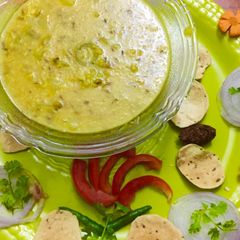 Daliya moong daal khichdi A picture of Daliya moong daal khichdi.