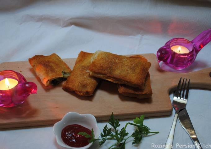 Fried bread samosa