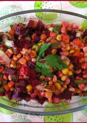 صورة لوصفة طريقة عمل سلطة الجرجير والشمندر