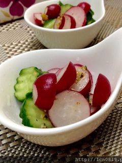 堅果醬涼拌櫻桃蘿蔔 的食譜成品照片