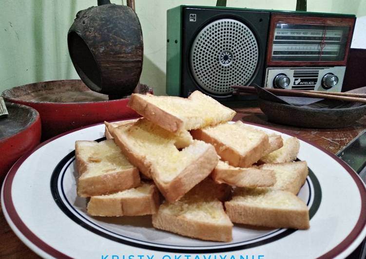 Cara Gampang Membuat Bagelen Roti Tawar, Enak Banget