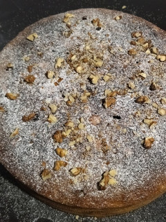 Una foto de Queque de naranja con nueces