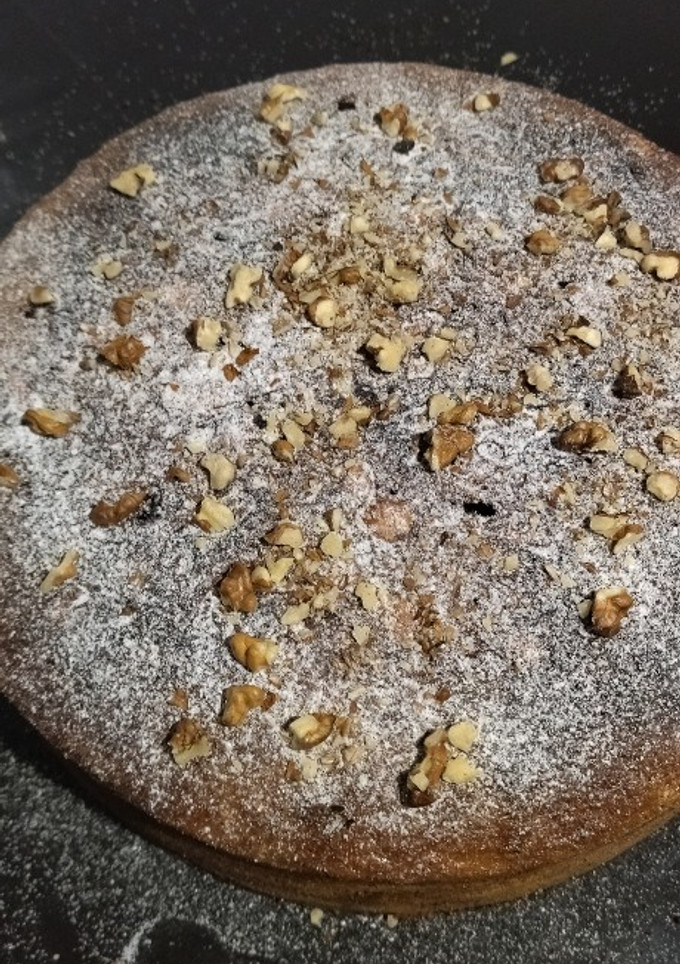 Una foto de Queque de naranja con nueces