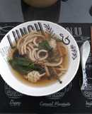 Sopa con dumplings