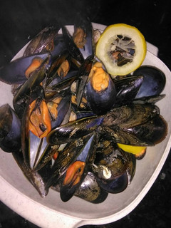 Una foto de Mejillones al vapor
