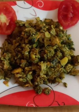 A picture of Bathua egg bhurji.