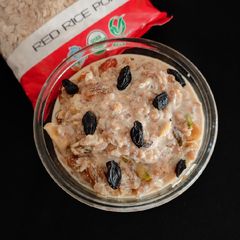 A picture of Red poha porridge.