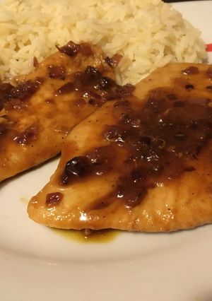 Foto principal de Pollo al ron con miel y naranja