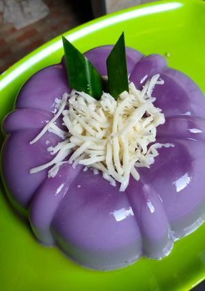 Foto resep Pudding taro keju
