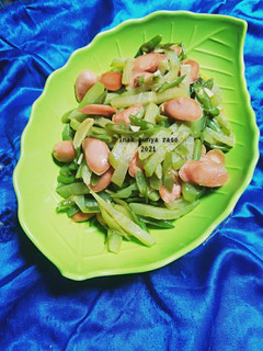 Foto resep Oseng sosis,buncis,labu siam