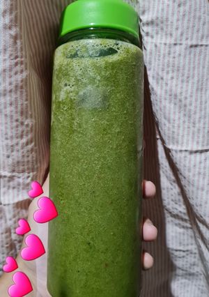 Foto resep Smoothie Daun Gingseng, Pepaya, Nanas dan Strawberry