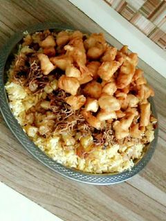 صورة لوصفة رز بعدس بصدر الدجاج