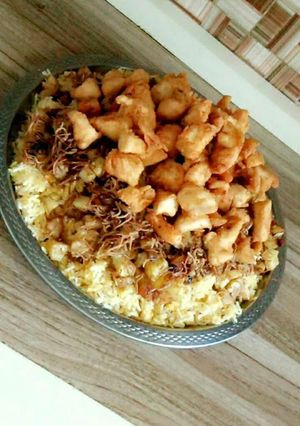 صورة لوصفة رز بعدس بصدر الدجاج
