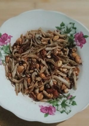 Foto resep Tumis Teri Kacang Bumbu Iris