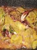Tortino sbagliato - Tortiera di ciuffi di totano e patate