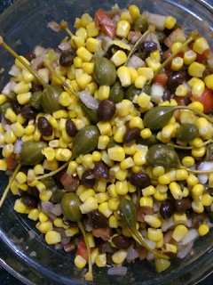 Una foto de Frijoles negros en ensalada a mi estilo