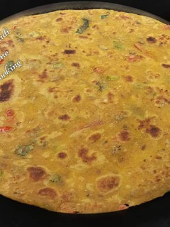 A picture of 🌮Leftover Dal Paratha🌮(Leftover lentil flatbread).