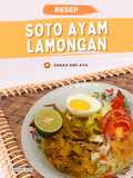 Soto Ayam Lamongan lengkap dengan Koya dan Sambal