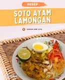 Soto Ayam Lamongan lengkap dengan Koya dan Sambal