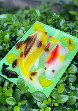 Hình của món Rau câu Chép Koi.