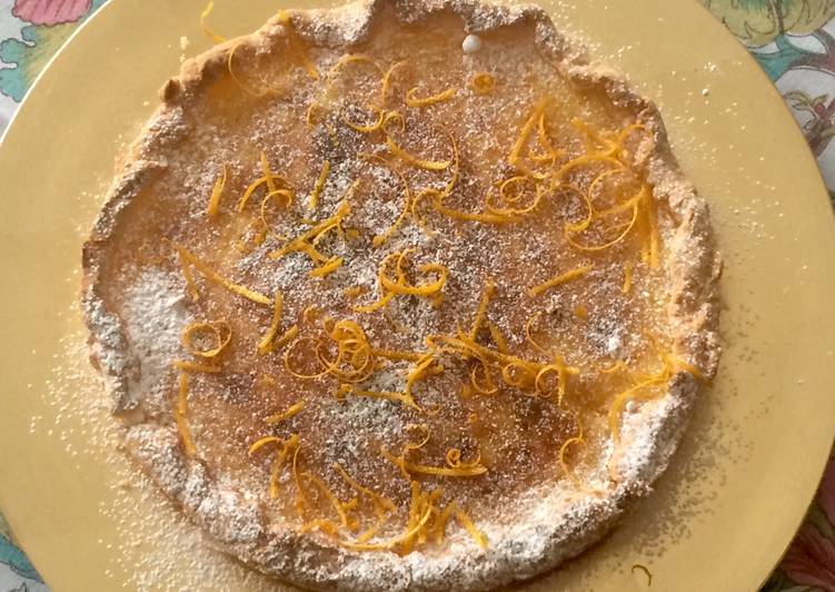 Crostata de mascarpone y naranja