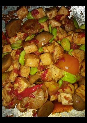 Foto resep Sambel tahu bakso pete