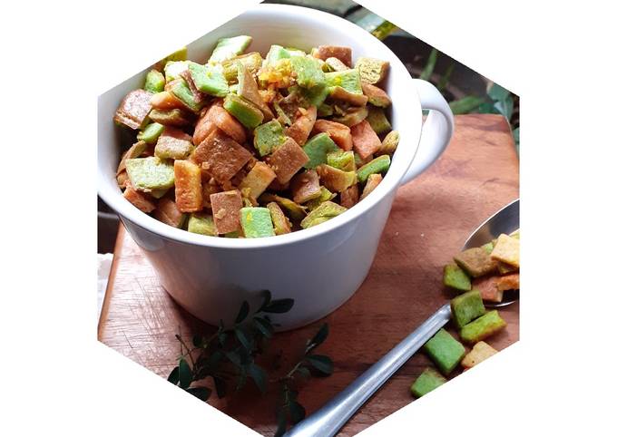 Ini dia! Resep termudah buat Crouton -kulit roti tawar- dijamin nagih banget