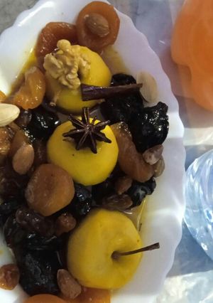 صورة لوصفة طاجين الحلو بالتفاح
