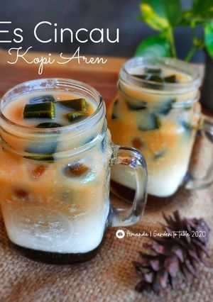 Foto resep Es Cincau Kopi Aren