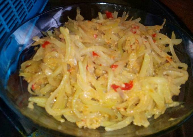 Ternyata begini lho! Bagaimana cara buat Tumis pepaya  nagih banget