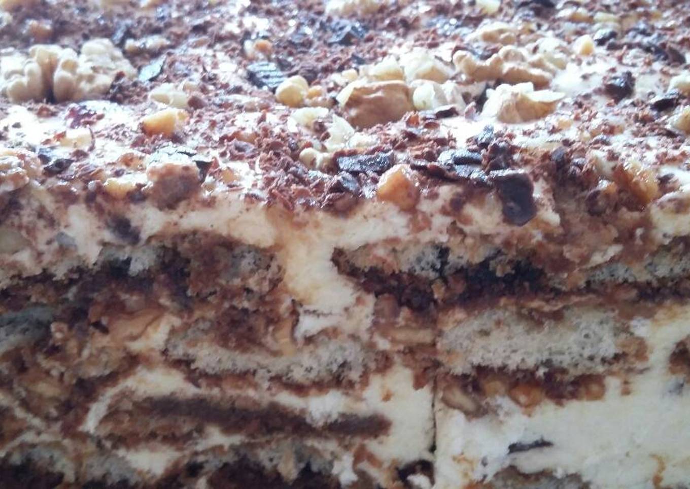 Tiramisú -receta de mama- para familia numerosa