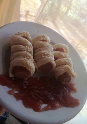 Virsli múmia recept fotója