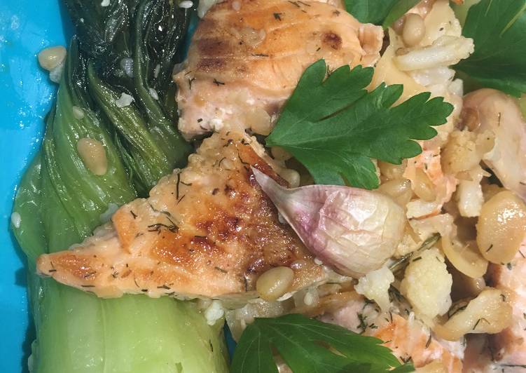 Recette: Lotte et Saumon au Pak Choi