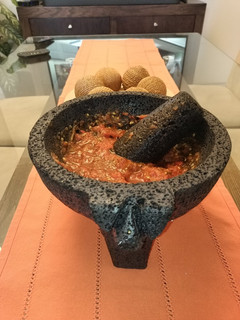 Una foto de Salsa de molcajete