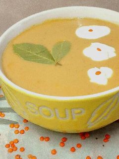 Vöröslencse krémfőzelék 🍜 recept fotója