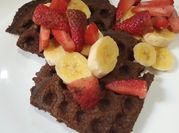 Una foto de waffles con maicena