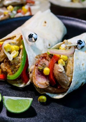 Una foto de Burritos de pollo🌯🌯🌯🌯🍗🍗🍗