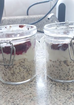 Una foto de Avena trasnochada estilo gansito