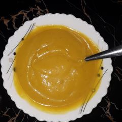 A picture of Pumpkin soup.