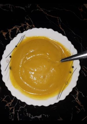 A picture of Pumpkin soup.