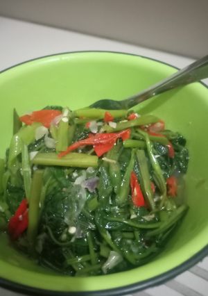 Foto resep Tumis kangkung biasa