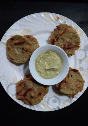 A picture of Mung beans and kodo millet pancakes.