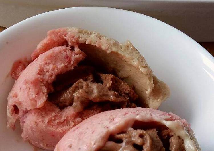 Recipe of Super Quick Homemade Vickys Quick Neopolitian Ice Cream (Banana Based) GF DF EF SF NF