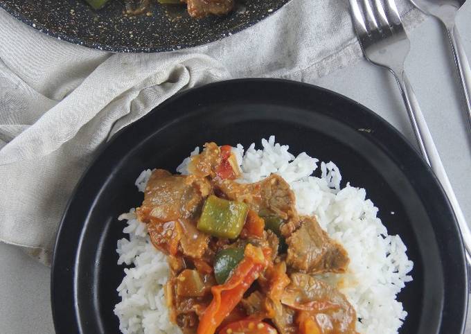 Tomato beef / daging masak tomat