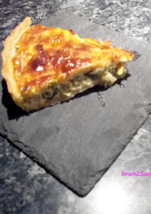 Une photo de Tarte aux poireaux et saumon fumé