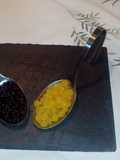 Perlas de Mango y Caviar de Chocolate